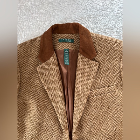 LRL Ralph Lauren Vintage Women’s Equestrian Blazer with Suede Trim - Picture 2 of 10